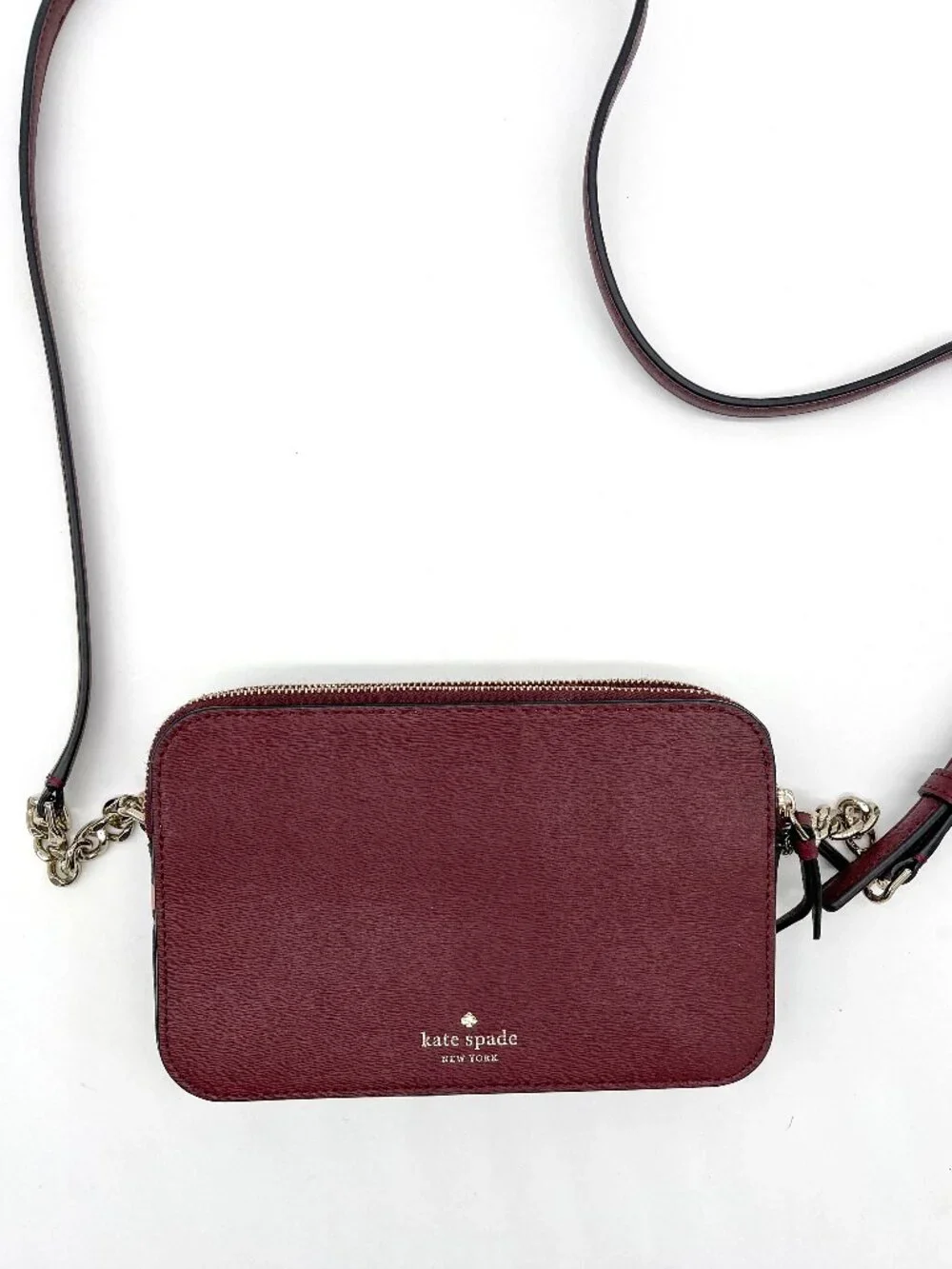 Kate Spade Dog Crossbody Bag Pink Burgundy Novelty Purse - Picture 2 of 11